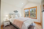 Upstairs Third Bedroom with Queen Bed at Driftwood Cottage